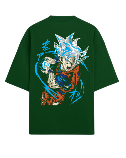 Ultra Instinct Goku Oversized T-Shirt | Dragon Ball Super Anime Graphic Tee | Premium 260 GSM Cotton Blend