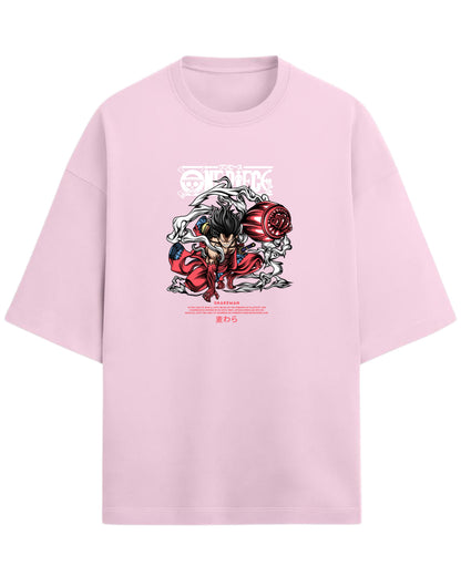 Snakeman Luffy Oversized T-Shirt | One Piece Anime Graphic Tee | Premium 260 GSM Cotton