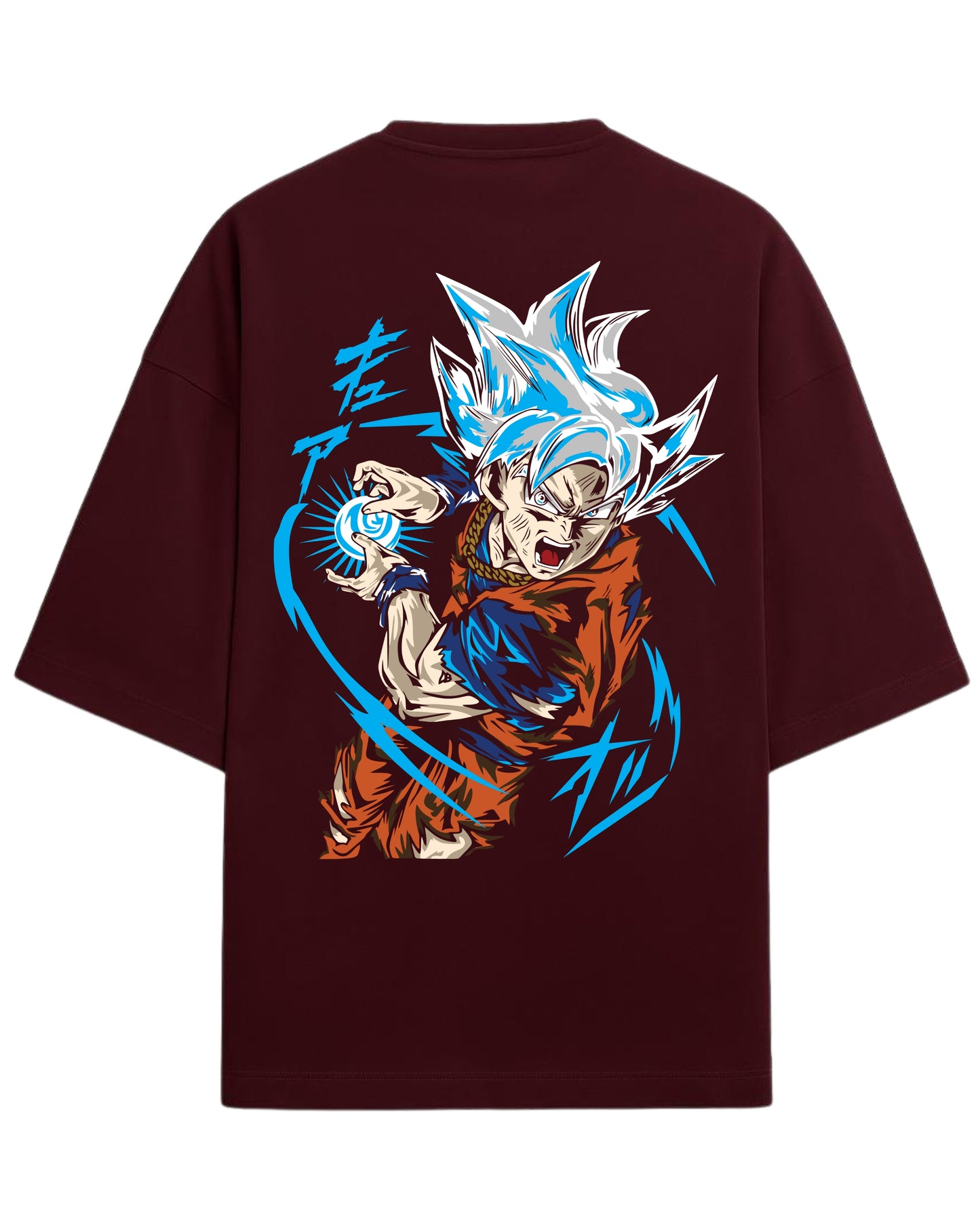 Ultra Instinct Goku Oversized T-Shirt | Dragon Ball Super Anime Graphic Tee | Premium 260 GSM Cotton Blend