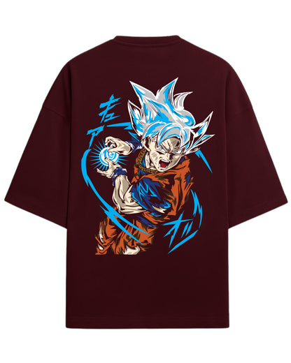 Ultra Instinct Goku Oversized T-Shirt | Dragon Ball Super Anime Graphic Tee | Premium 260 GSM Cotton Blend