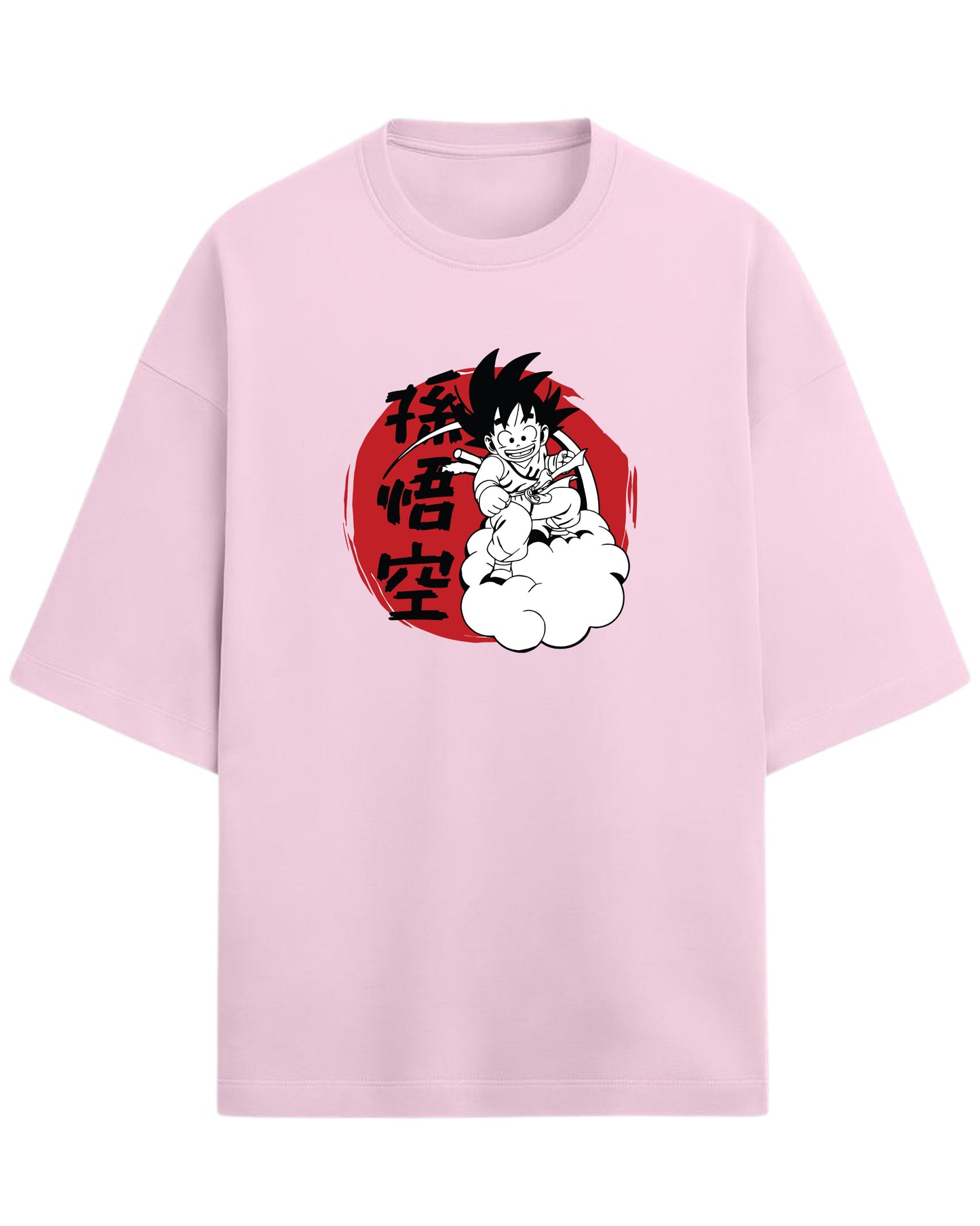 Kid Goku Oversized T-Shirt | Dragon Ball Vintage Anime Graphic Tee | Premium 260 GSM Cotton Blend