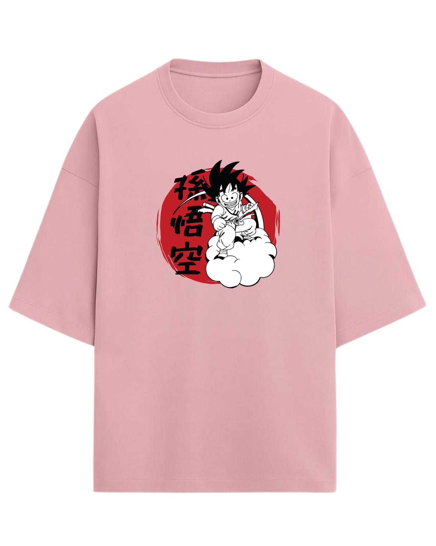Kid Goku Oversized T-Shirt | Dragon Ball Vintage Anime Graphic Tee | Premium 260 GSM Cotton Blend