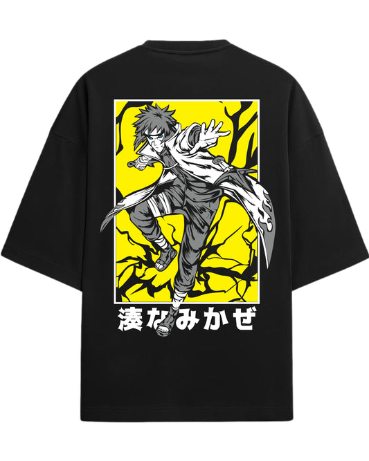 Shadow Blade Sasuke Oversized T-Shirt | Naruto Shippuden Graphic Tee | Premium 260 GSM Cotton