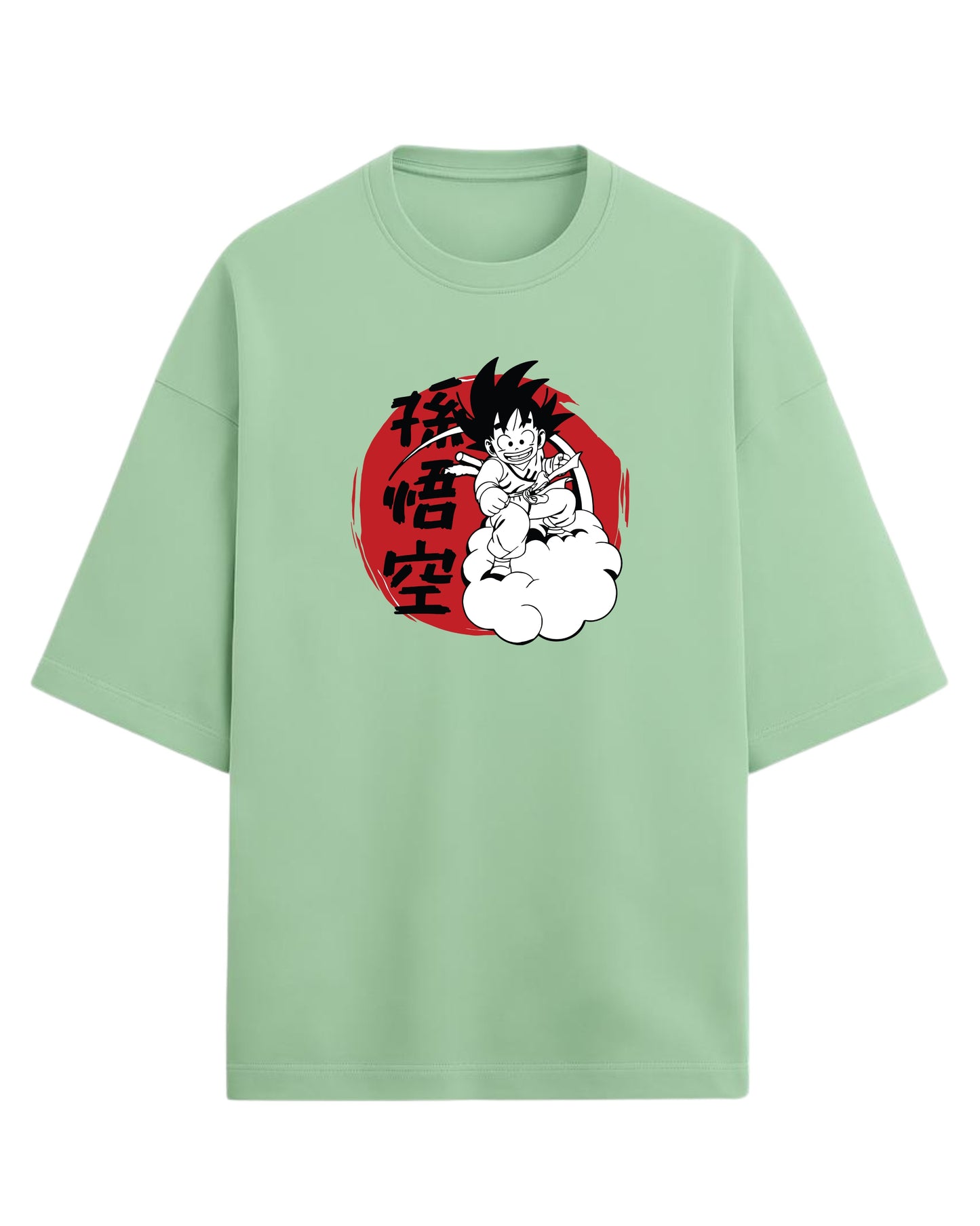 Kid Goku Oversized T-Shirt | Dragon Ball Vintage Anime Graphic Tee | Premium 260 GSM Cotton Blend