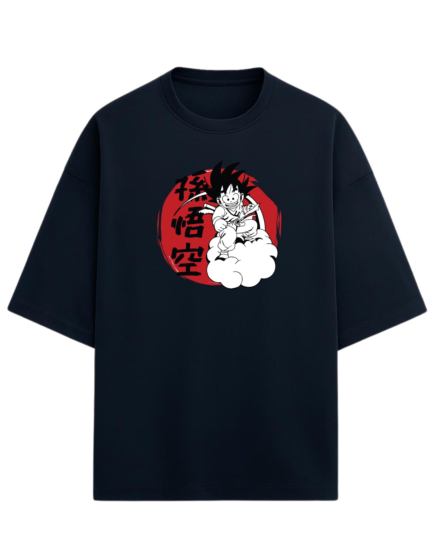 Kid Goku Oversized T-Shirt | Dragon Ball Vintage Anime Graphic Tee | Premium 260 GSM Cotton Blend