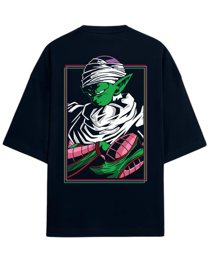 Piccolo Oversized T-Shirt | Dragon Ball Z Anime Warrior Graphic Tee | Premium 260 GSM Cotton Blend