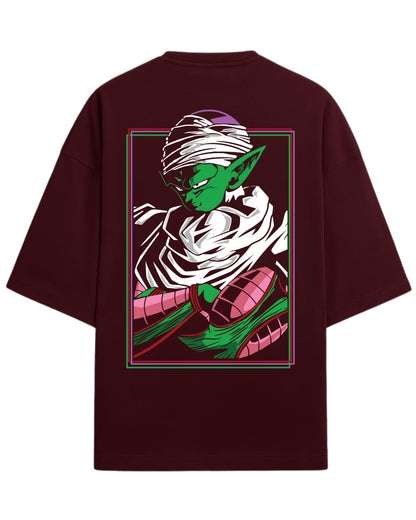 Piccolo Oversized T-Shirt | Dragon Ball Z Anime Warrior Graphic Tee | Premium 260 GSM Cotton Blend