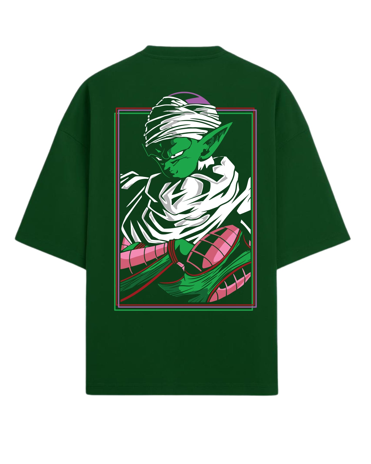 Piccolo Oversized T-Shirt | Dragon Ball Z Anime Warrior Graphic Tee | Premium 260 GSM Cotton Blend