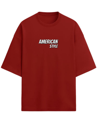 American Style Pop Art Oversized T-Shirt | Retro Comic Graphic Tee | Premium 260 GSM Cotton
