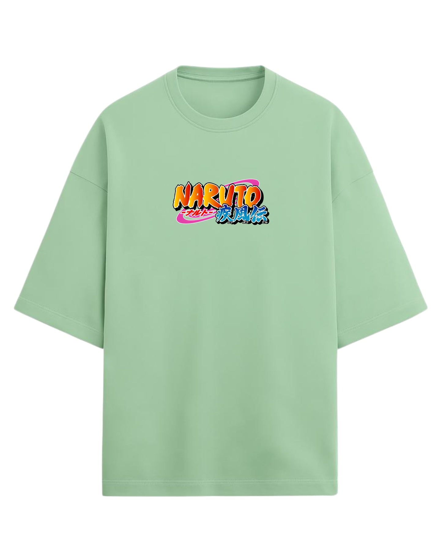 "Uchiha Sasuke" Terry Oversized Tee | Naruto Shippuden Graphic Tee | 100% Premium Cotton