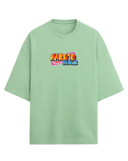 "Uchiha Sasuke" Terry Oversized Tee | Naruto Shippuden Graphic Tee | 100% Premium Cotton