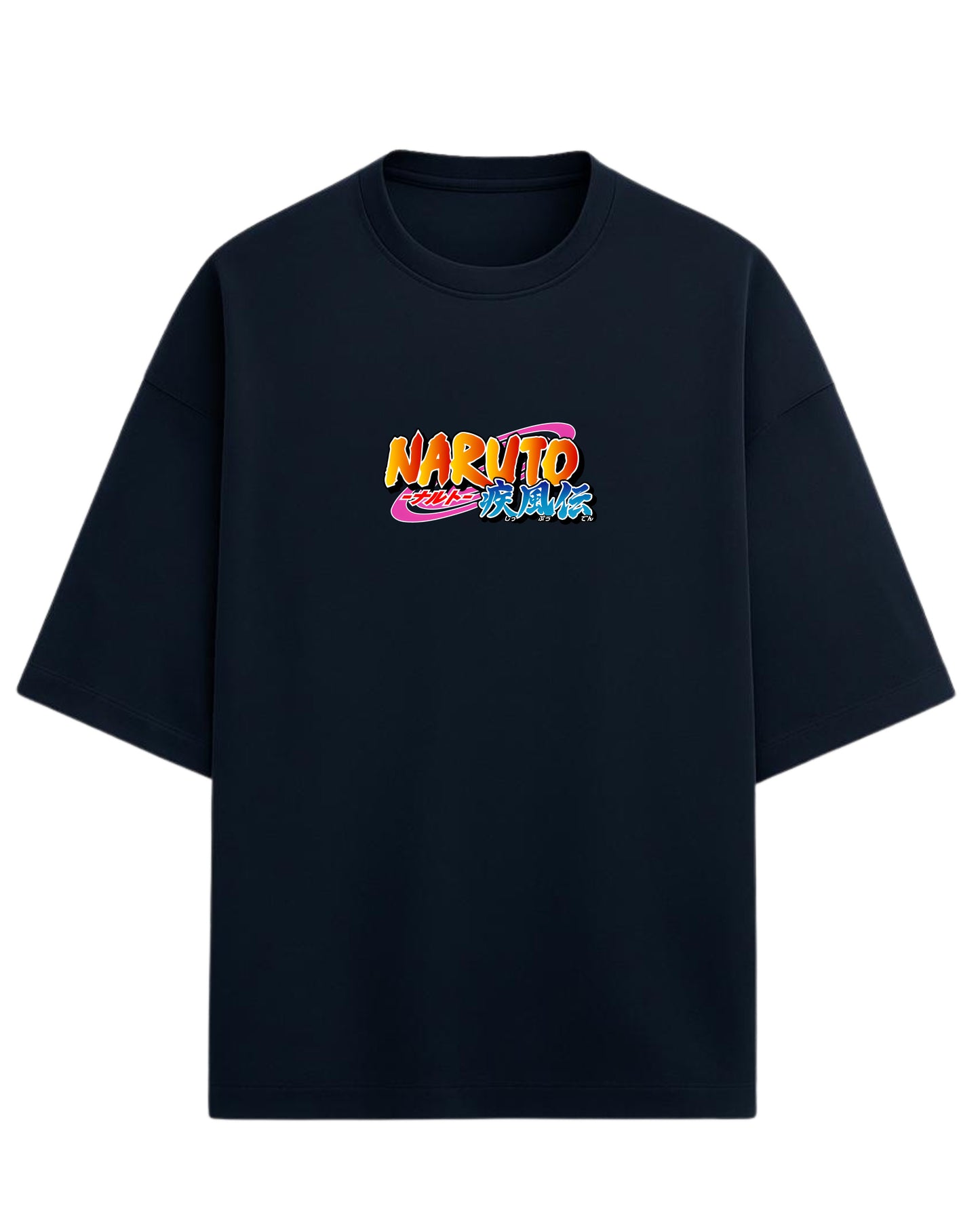 "Uchiha Sasuke" Terry Oversized Tee | Naruto Shippuden Graphic Tee | 100% Premium Cotton