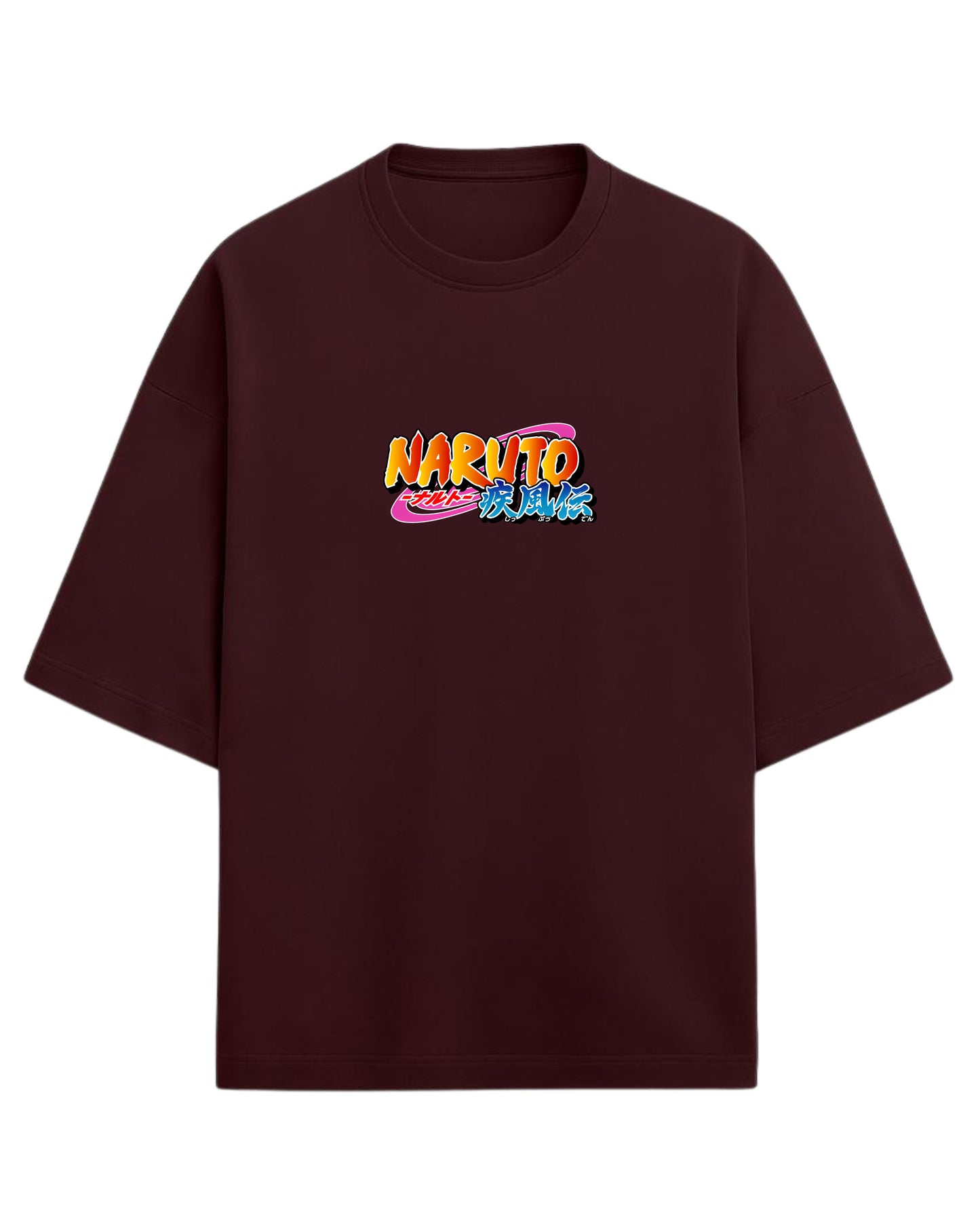 "Naruto Team 7" Terry Oversized T-Shirt | Naruto Shippuden Anime Graphic Tee | 100% Premium Cotton