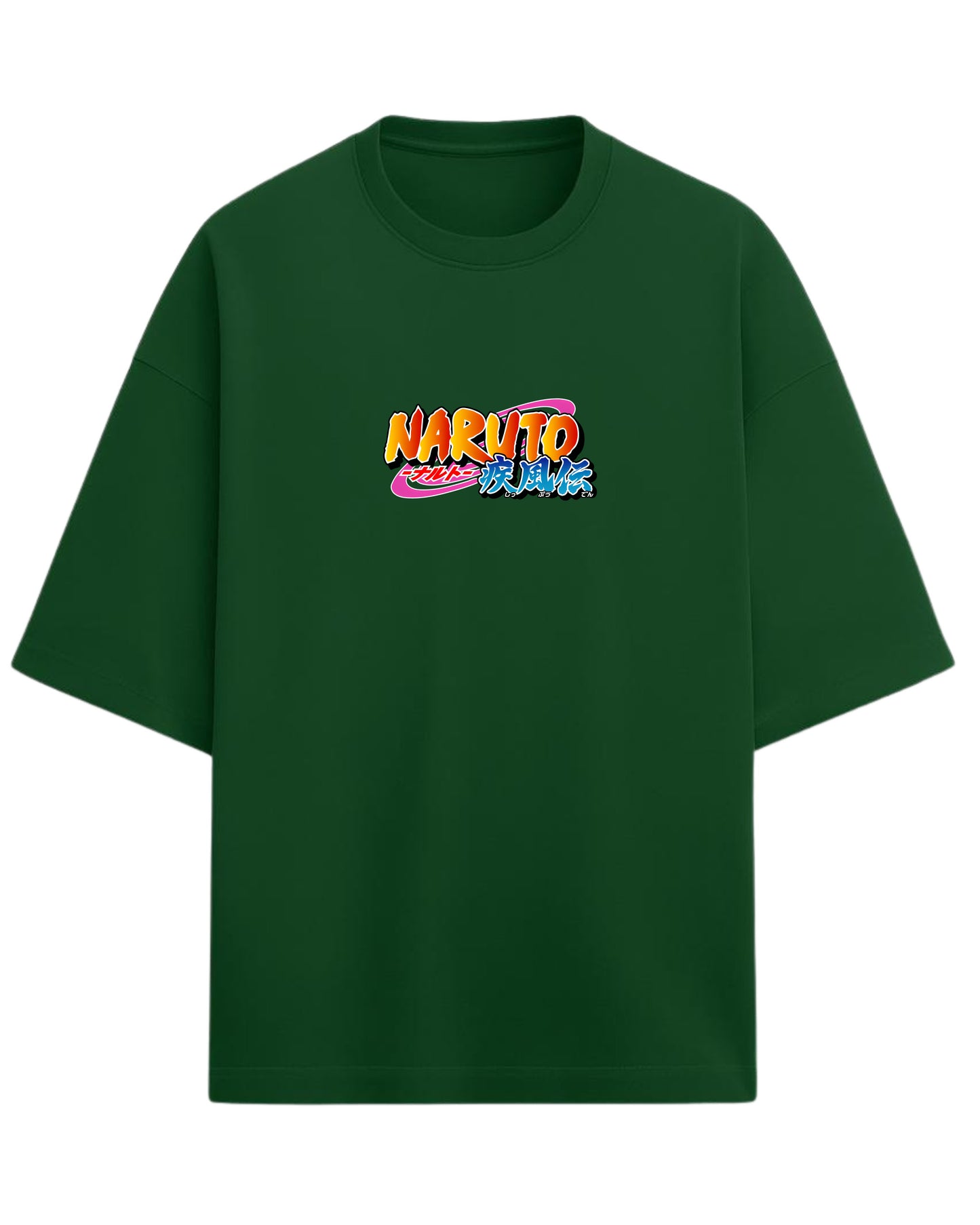 "Uchiha Sasuke" Terry Oversized Tee | Naruto Shippuden Graphic Tee | 100% Premium Cotton