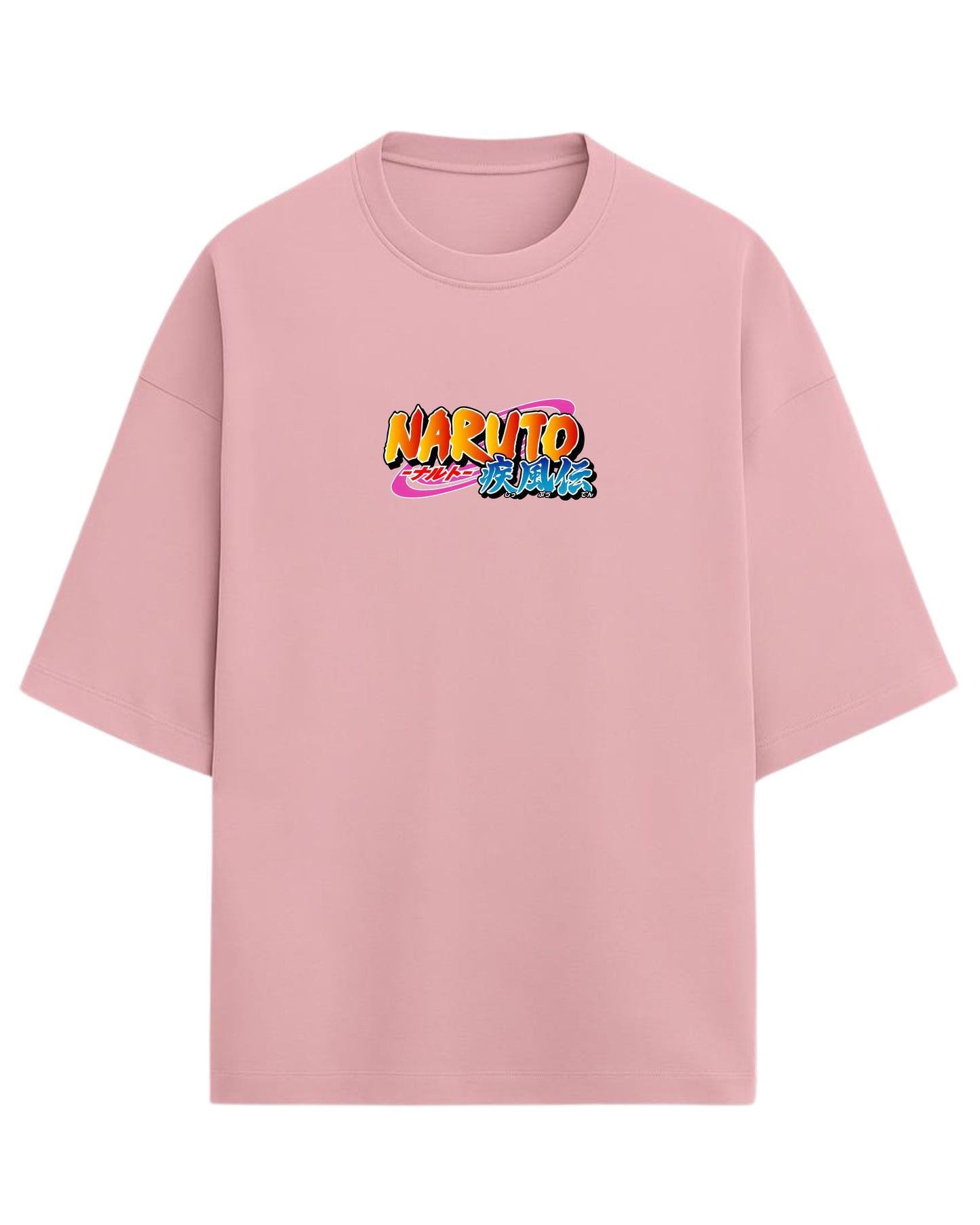 "Uchiha Sasuke" Terry Oversized Tee | Naruto Shippuden Graphic Tee | 100% Premium Cotton