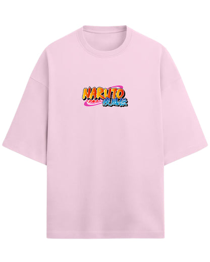 "Uchiha Sasuke" Terry Oversized Tee | Naruto Shippuden Graphic Tee | 100% Premium Cotton