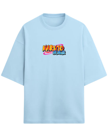 "Uchiha Sasuke" Terry Oversized Tee | Naruto Shippuden Graphic Tee | 100% Premium Cotton