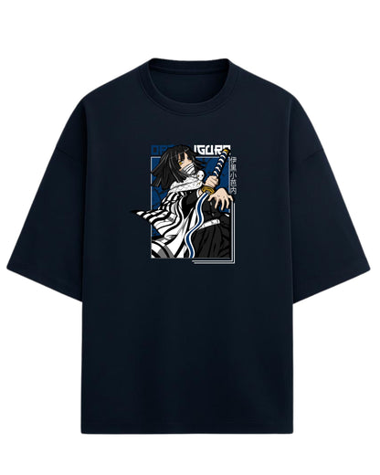 Obanai Iguro Serpent Hashira Oversized T-Shirt | Demon Slayer Anime Graphic Tee | Premium 260 GSM Cotton