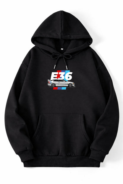 BMW E36 Oversized Hoodie | Legendary German Car Graphic | Heavyweight 400 GSM Cotton