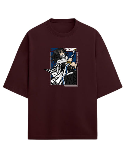 Obanai Iguro Serpent Hashira Oversized T-Shirt | Demon Slayer Anime Graphic Tee | Premium 260 GSM Cotton