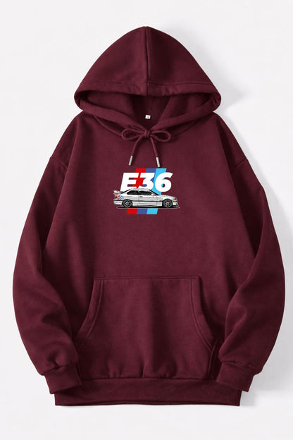 BMW E36 Oversized Hoodie | Legendary German Car Graphic | Heavyweight 400 GSM Cotton
