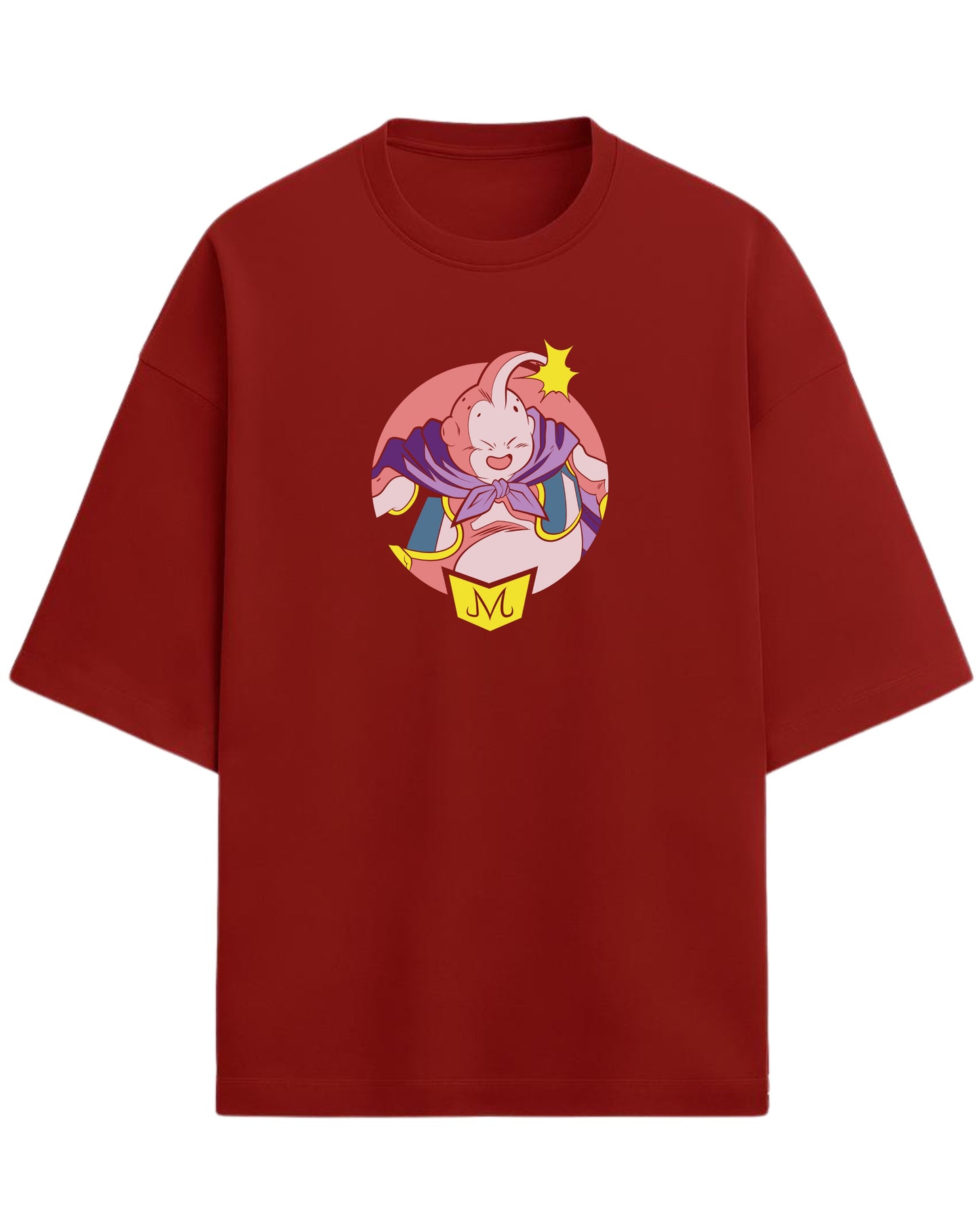 Majin Buu Oversized Tees | Dragon Ball Z Graphic Tee | Premium 260 GSM Cotton Blend