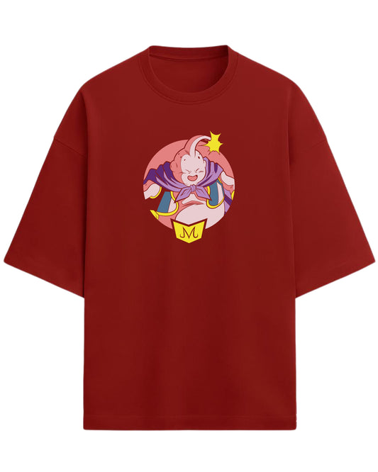 Majin Buu Oversized Tees | Dragon Ball Z Graphic Tee | Premium 260 GSM Cotton Blend