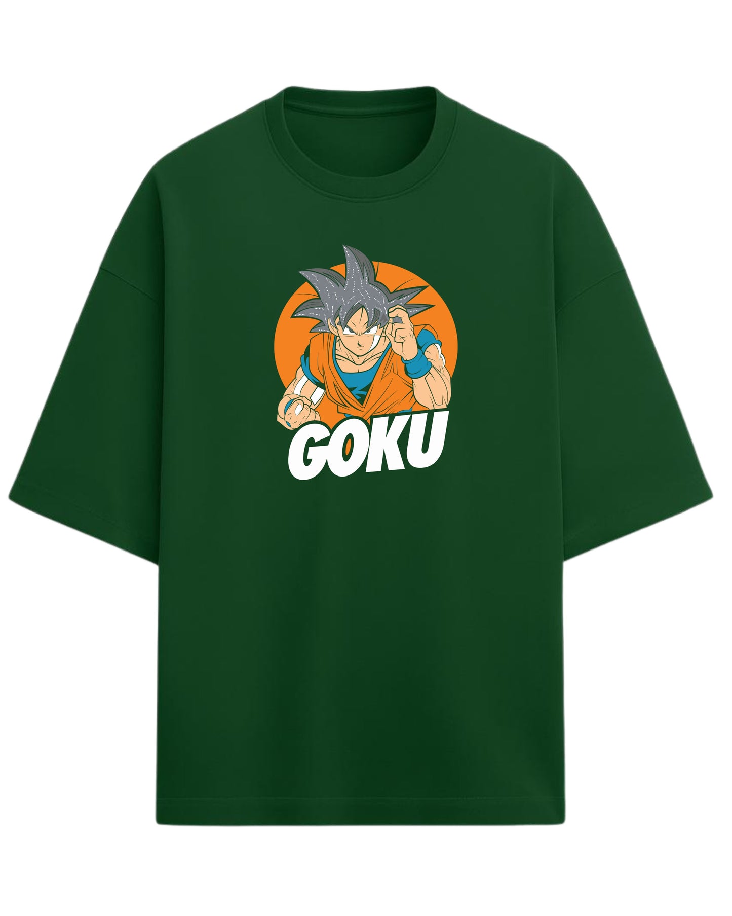Ultra Instinct Goku Oversized Tees | Dragon Ball Z Graphic Tee | Premium 260 GSM Cotton Blend