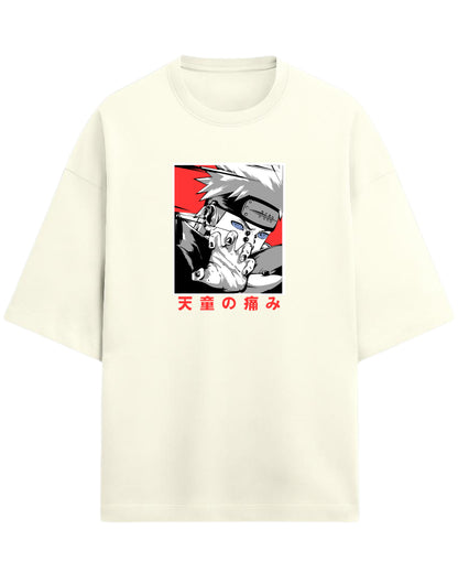 Pain (Nagato) Terry Oversized T-Shirt | Naruto Shippuden Anime Graphic Tee | 100% Premium Cotton