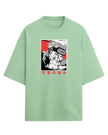 Pain (Nagato) Terry Oversized T-Shirt | Naruto Shippuden Anime Graphic Tee | 100% Premium Cotton