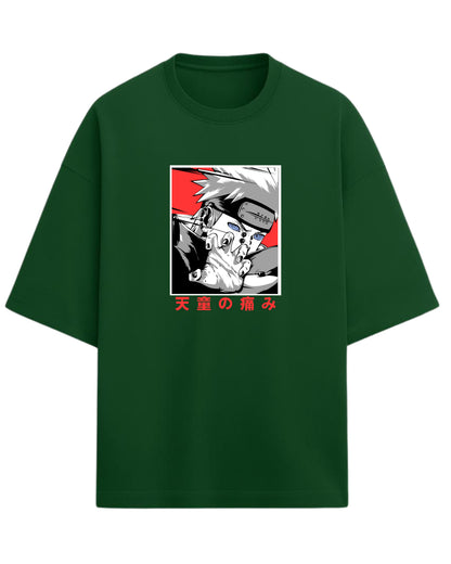Pain (Nagato) Terry Oversized T-Shirt | Naruto Shippuden Anime Graphic Tee | 100% Premium Cotton