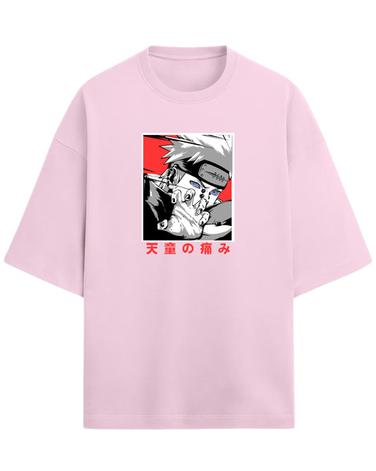 Pain (Nagato) Terry Oversized T-Shirt | Naruto Shippuden Anime Graphic Tee | 100% Premium Cotton