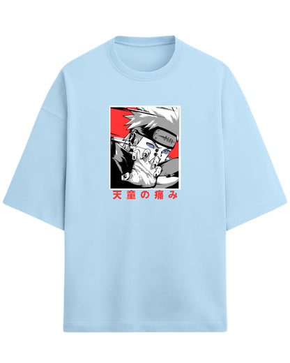 Pain (Nagato) Terry Oversized T-Shirt | Naruto Shippuden Anime Graphic Tee | 100% Premium Cotton