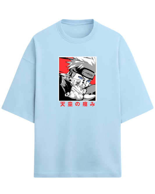 Pain (Nagato) Terry Oversized T-Shirt | Naruto Shippuden Anime Graphic Tee | 100% Premium Cotton