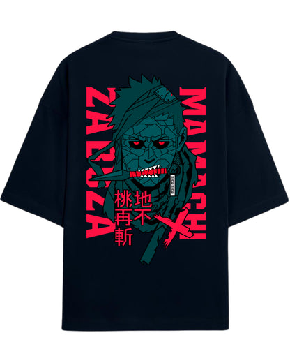 Zabuza Momochi Terry Oversized T-Shirt | Naruto Shippuden Anime Graphic Tee | 100% Premium Cotton