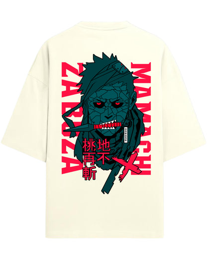 Zabuza Momochi Terry Oversized T-Shirt | Naruto Shippuden Anime Graphic Tee | 100% Premium Cotton