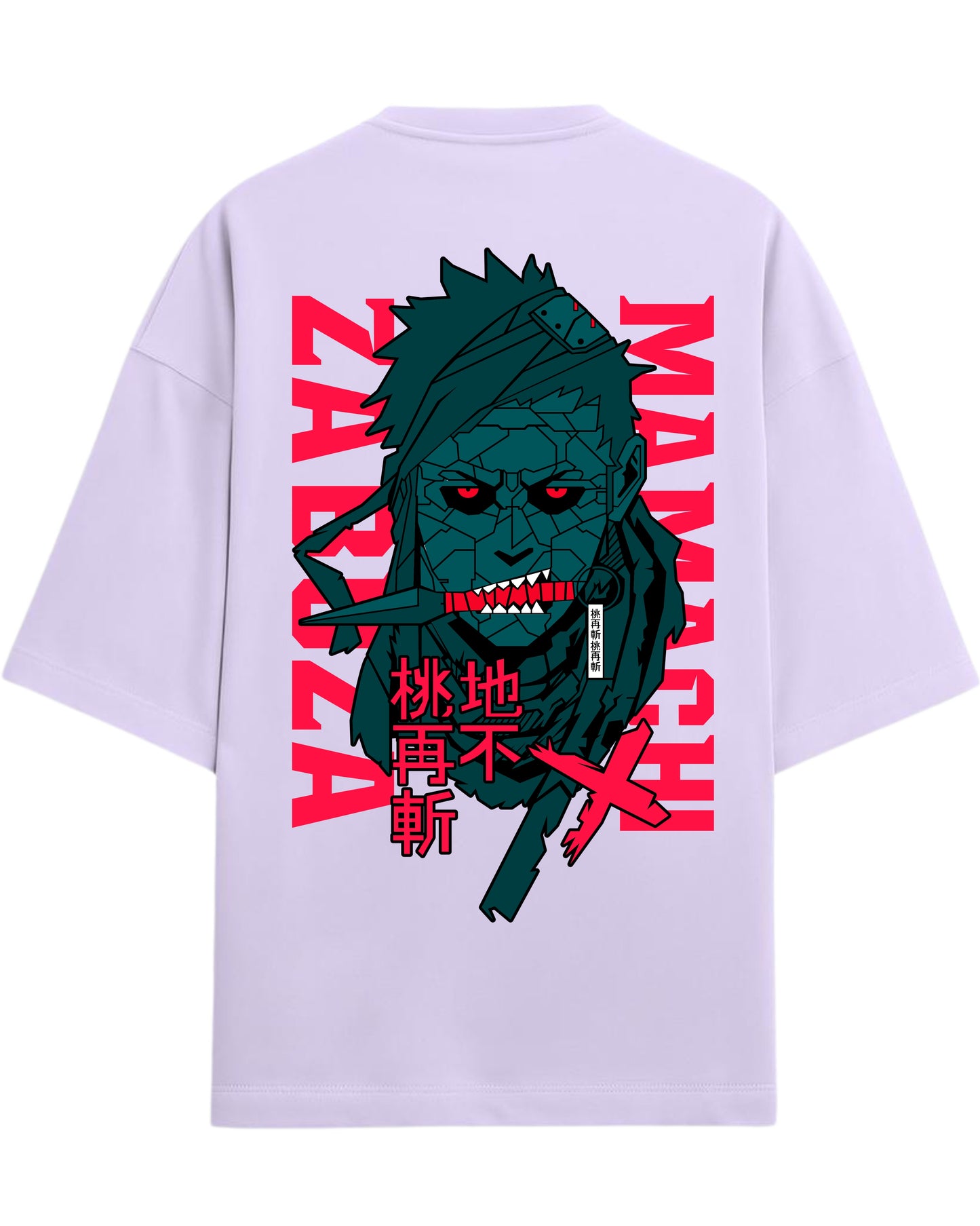 Zabuza Momochi Terry Oversized T-Shirt | Naruto Shippuden Anime Graphic Tee | 100% Premium Cotton