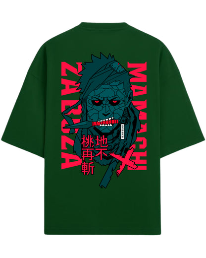 Zabuza Momochi Terry Oversized T-Shirt | Naruto Shippuden Anime Graphic Tee | 100% Premium Cotton