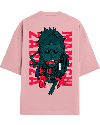 Zabuza Momochi Terry Oversized T-Shirt | Naruto Shippuden Anime Graphic Tee | 100% Premium Cotton