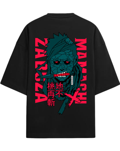 Zabuza Momochi Terry Oversized T-Shirt | Naruto Shippuden Anime Graphic Tee | 100% Premium Cotton