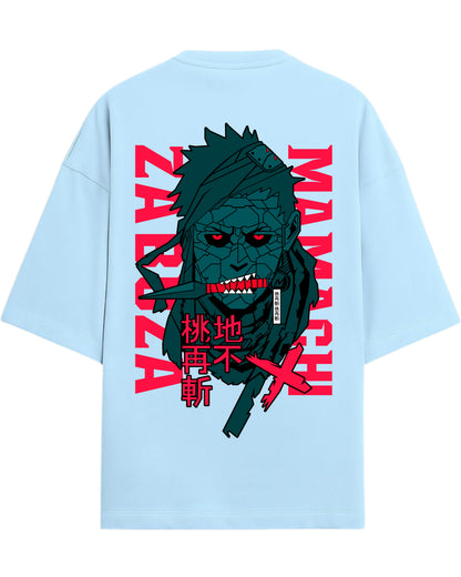 Zabuza Momochi Terry Oversized T-Shirt | Naruto Shippuden Anime Graphic Tee | 100% Premium Cotton