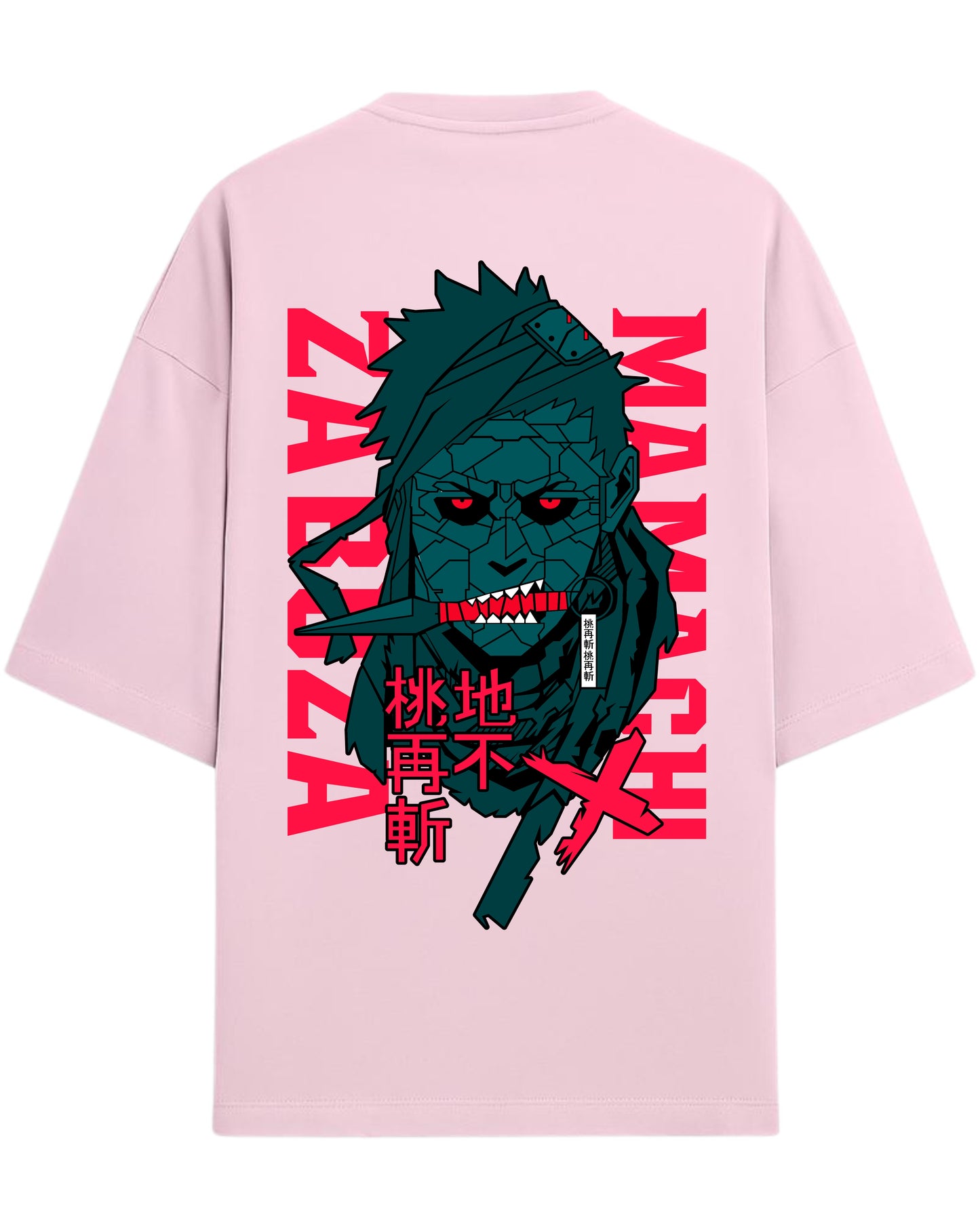 Zabuza Momochi Terry Oversized T-Shirt | Naruto Shippuden Anime Graphic Tee | 100% Premium Cotton