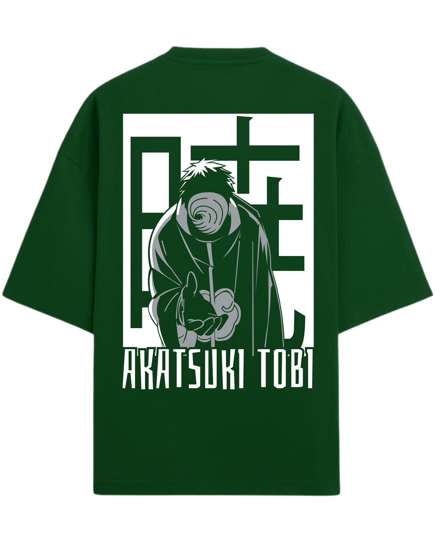 Akatsuki Tobi Terry Oversized T-Shirt | Naruto Shippuden Anime Graphic Tee | 100% Premium Cotton