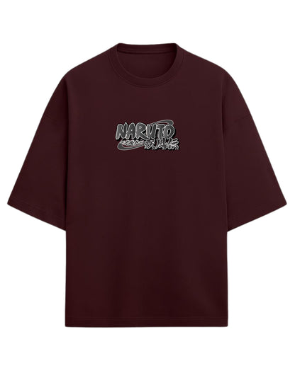 Naruto Uzumaki Terry Oversized T-Shirt | Naruto Shippuden Anime Graphic Tee | 100% Premium Cotton
