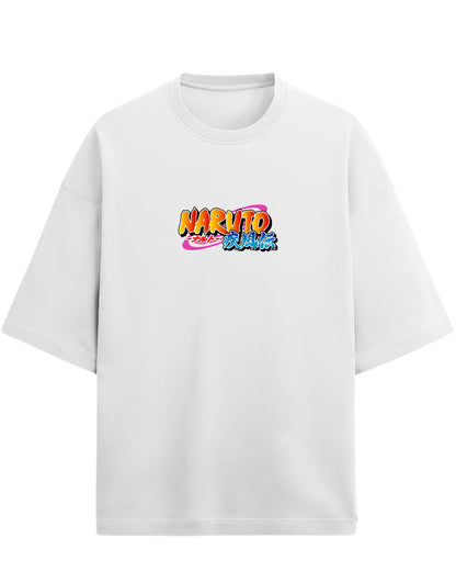 "Uchiha Sasuke" Terry Oversized Tee | Naruto Shippuden Graphic Tee | 100% Premium Cotton