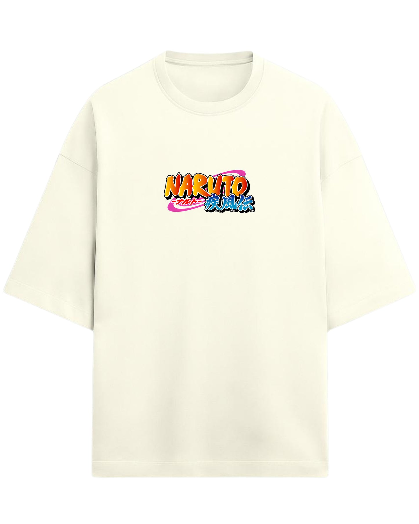 "Uchiha Sasuke" Terry Oversized Tee | Naruto Shippuden Graphic Tee | 100% Premium Cotton